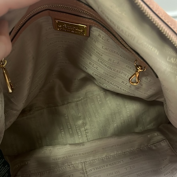 Ralph Lauren Pink Leather Handbag - Picture 6 of 6
